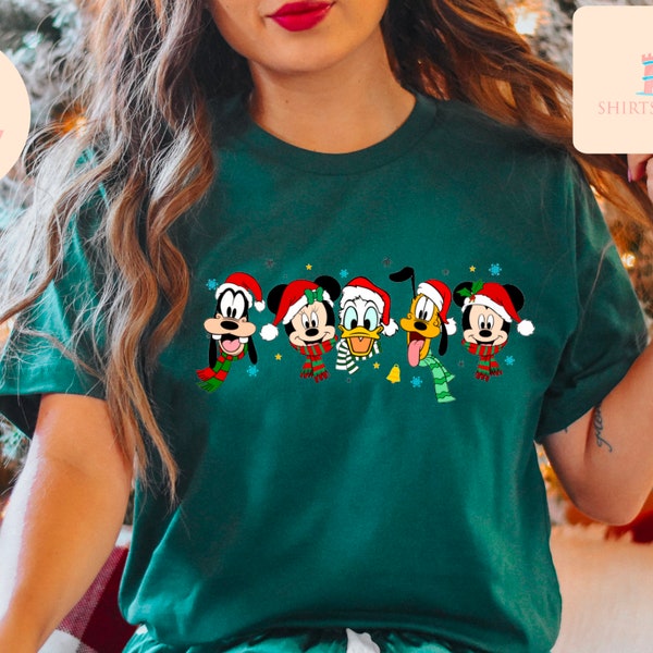 Vintage Mickey And Friend Christmas Shirt,Disney Ears Christmas Shirt,Disney Christmas Shirt,Disney Trip Shirt,Disney Family Christmas Shirt