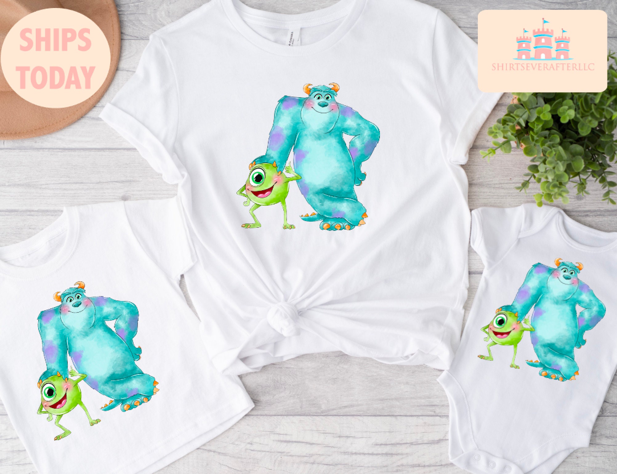 Discover Maglietta T-Shirt Cute Monster Inc Uomo Donna Bambini