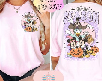mouse and friends Characters Halloween Skeleton Shirt, Halloween Matching Shirt, magical halloween shirt, mouse halloween shirt