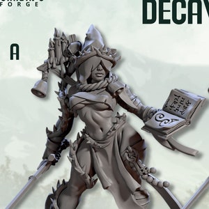 Blasphemia Daughter of Decay (Human, Cultist, Pin-Up) - 3D Printed Role Playing Miniature