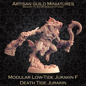 Modular Low Tide Jurakin F (Merfolk, Fishfolk, Merrow, Locathah) - 3D gedruckte Rollenspielminiatur