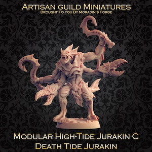 Modularer High Tide Jurakin C (Merfolk, Fishfolk, Merrow, Locathah) - 3D gedruckte Rollenspielminiatur