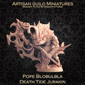 Pope Blobulba (Merfolk, Fishfolk, Merrow, Locotah) - 3D Gedruckte Rollenspiel Miniaturen