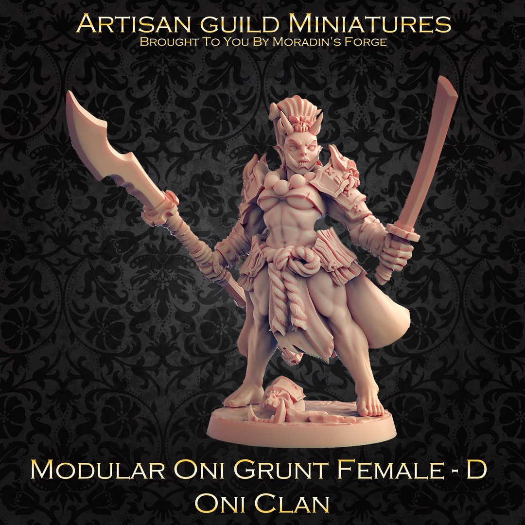 Oni Grunt - Miniatura Fantasy 28/32mm Per D&D E Giochi Da Tavolo