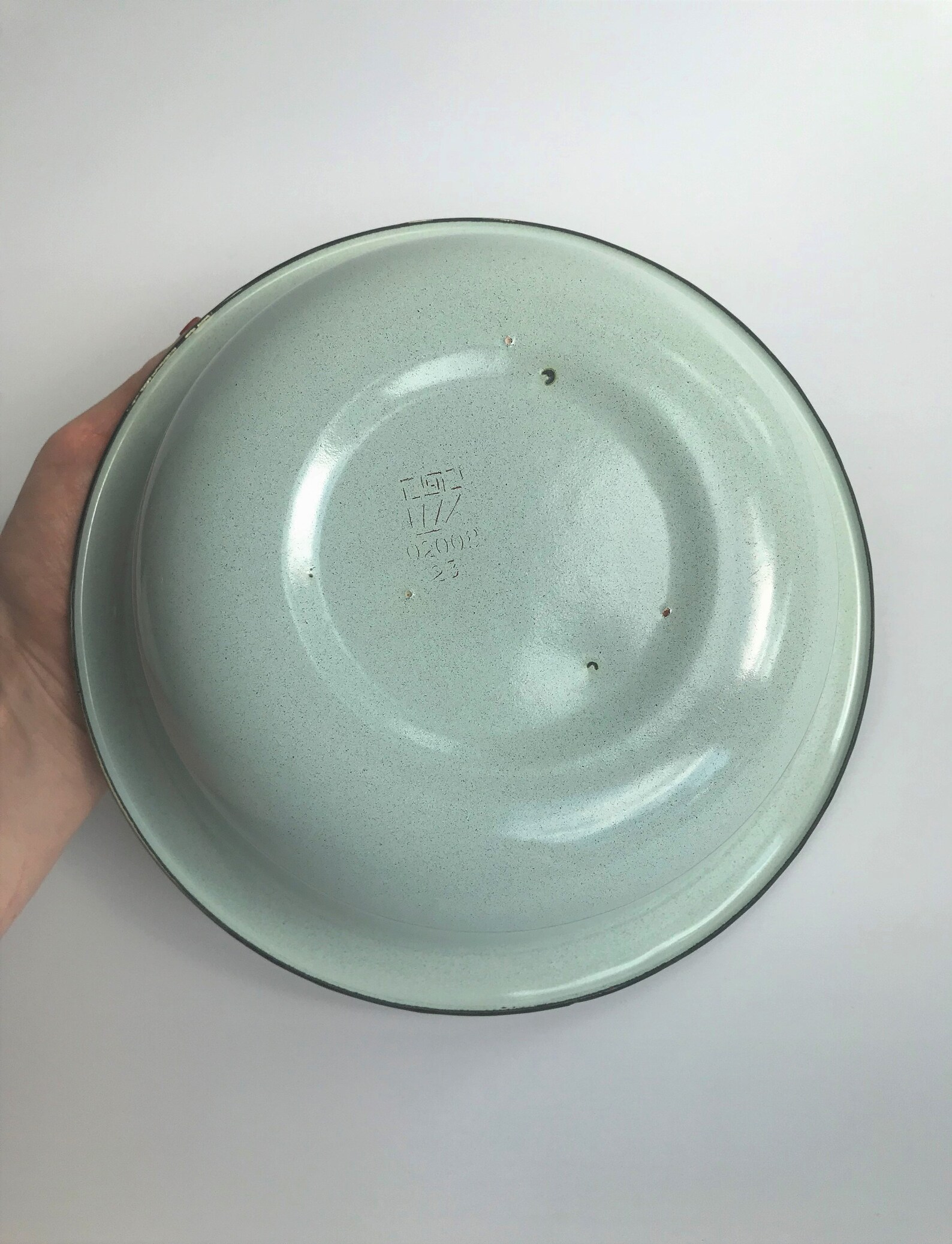 Vintage enamel bowl old metal bowl Etsy