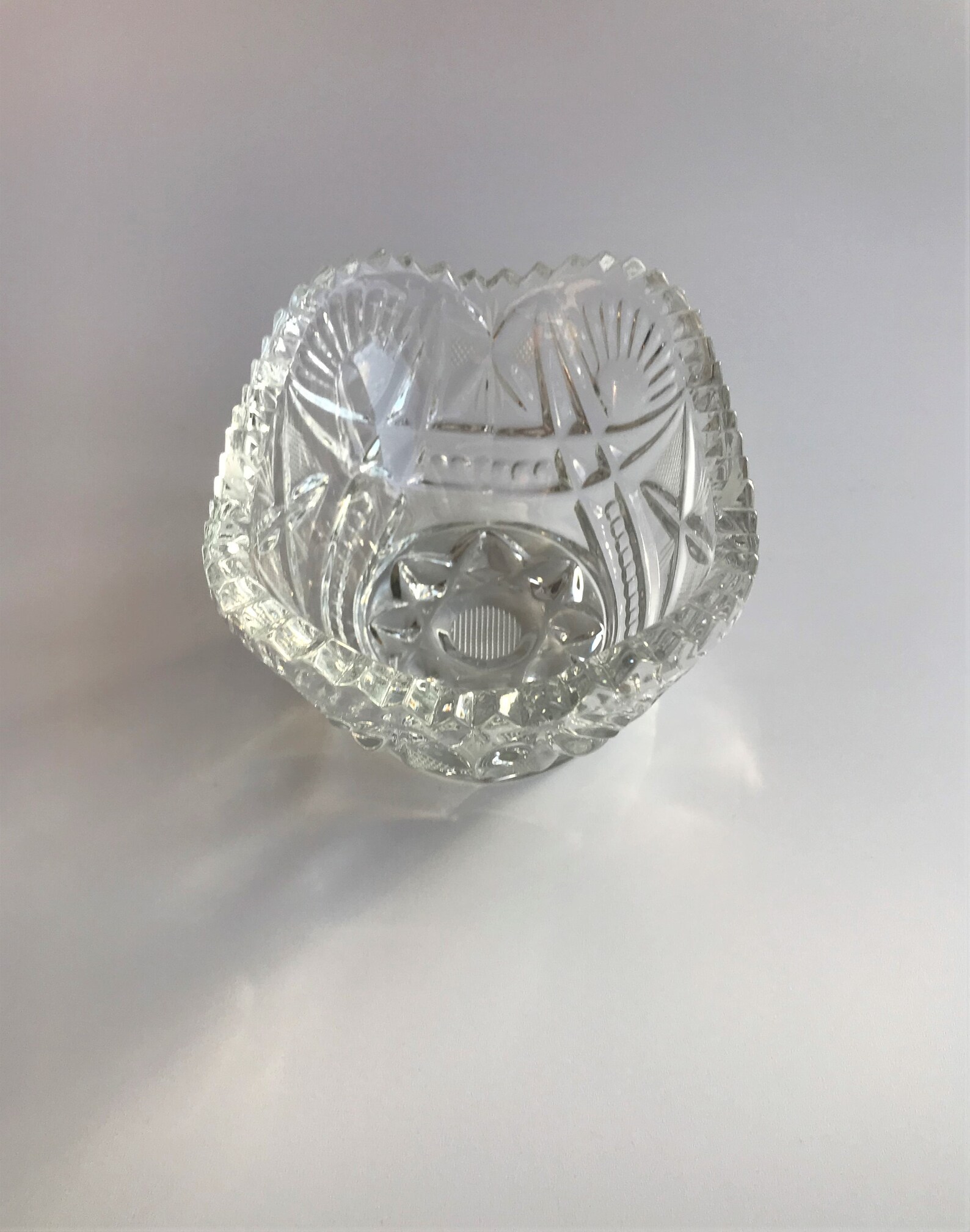 Vintage small crystal bowl Soviet crystal bowl vintage Etsy