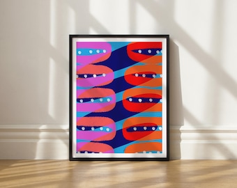 Focus, Interrupted by Elisa Bell: Abstract Giclée Art Print (UNFRAMED)