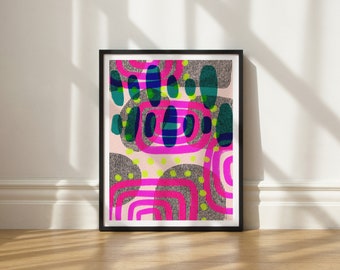 Fingerprints art print by Elisa Bell (UNFRAMED) | Giclée art print on high-quality matte paper | Abstract artwork