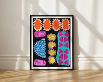 Candy Box art print by Elisa Bell (UNFRAMED) | Giclée art print on high-quality matte paper | Playful abstract art
