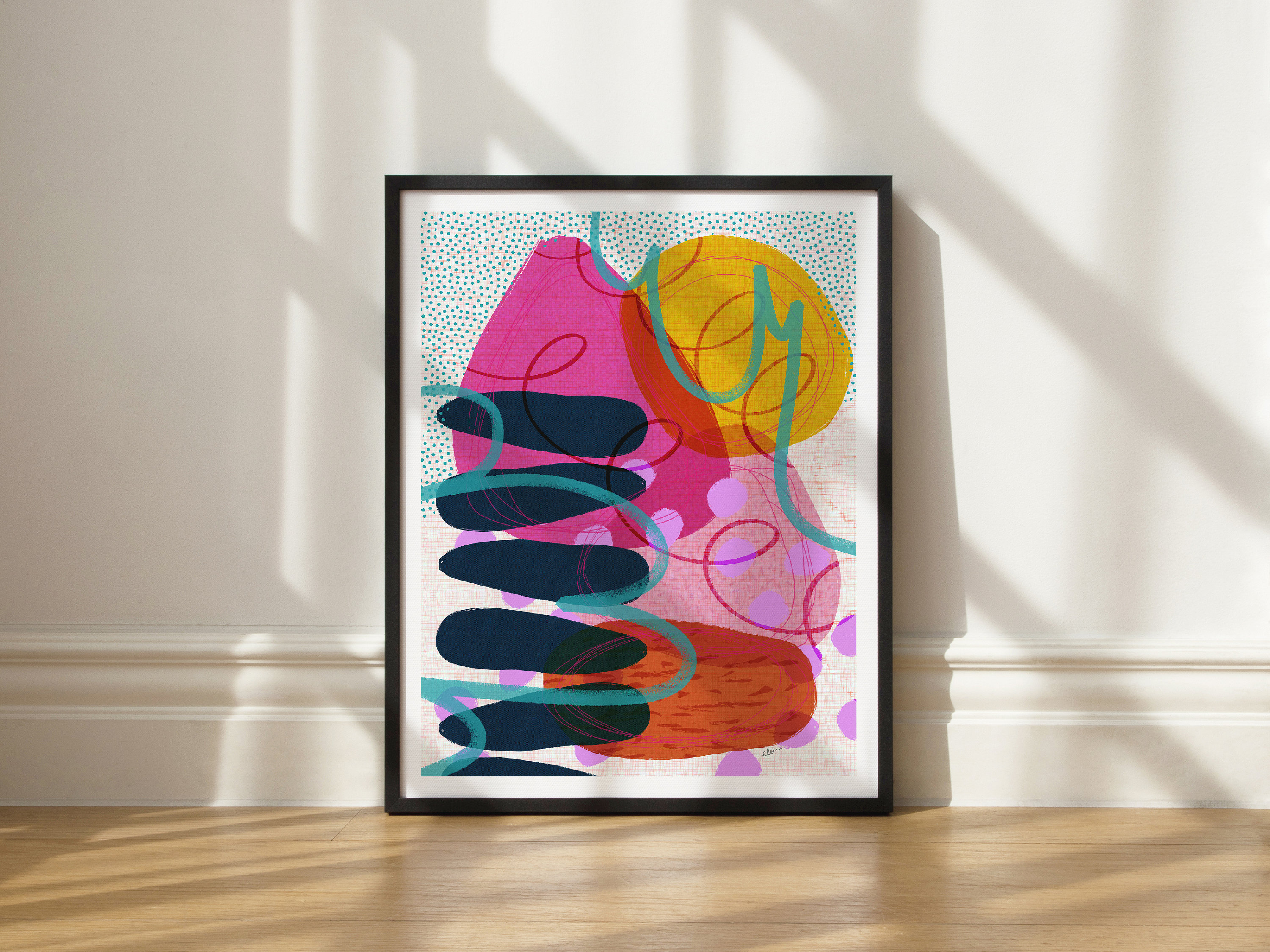 Gumdrops art print by Elisa Bell (UNFRAMED) | Giclée art print on high-quality matte paper | Candy-inspired abstract art