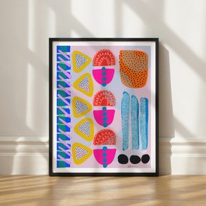 Exclamation! art print by Elisa Bell (UNFRAMED) | Giclée art print on high-quality matte paper | Abstract artwork