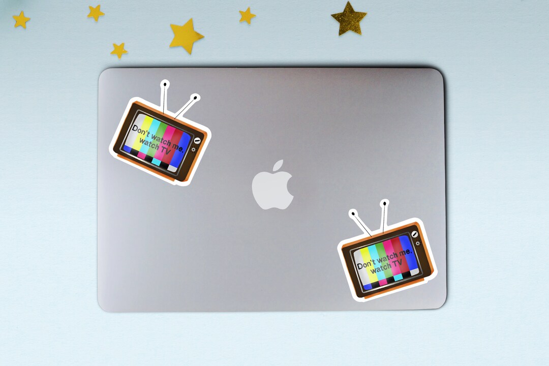 VINTAGE TV Sticker (1) | Weatherproof Sticker | Funny Sticker | Laptop ...