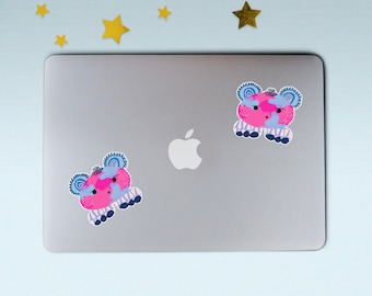 EMO CUTE BEAR sticker (1) | Weatherproof | Laptop sticker | Water bottle sticker | Cartoon sticker