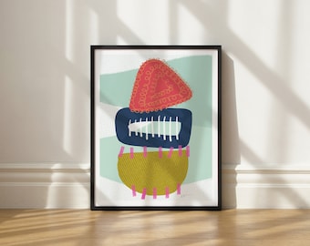 Impressão artística tombada por Elisa Bell (SEM MOLDURA) | Impressão artística Giclée em papel fosco de alta qualidade | Arte abstrata
