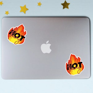 HOT THANG FIRE sticker (1) | Glossy weatherproof sticker | Funny sticker | Funny quote sticker | Laptop sticker | Water bottle sticker
