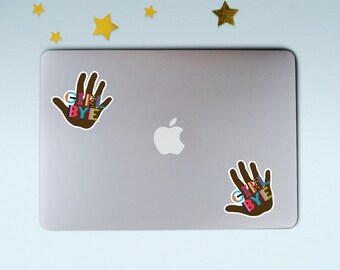 GIRL BYE sticker (1) | Weatherproof sticker | Sassy sticker Funny sticker | Laptop sticker | For the culture stickers | Water bottle sticker