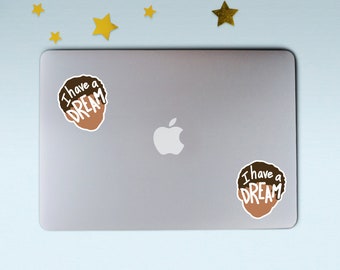 I HAVE A DREAM boy sticker (1) | Little black boy | Glossy weatherproof | Laptop sticker | Water bottle sticker | For the culture sticker