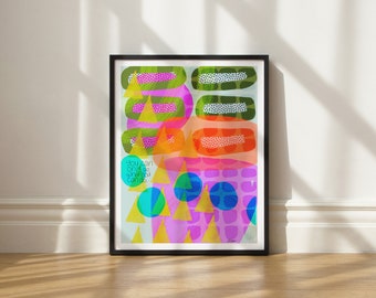 Impressão artística Enough de Elisa Bell (SEM MOLDURA) | Impressão artística Giclée em papel fosco de alta qualidade | Arte abstrata inspiradora