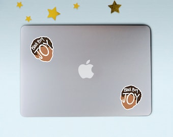 BLACK BOY JOY sticker (1) | Glossy weatherproof sticker | Laptop sticker | Water bottle sticker | For the culture sticker
