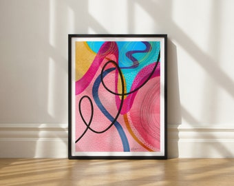 Moonstone art print by Elisa Bell (UNFRAMED) | Giclée art print on high-quality matte paper | Abstract artwork