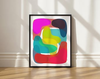 Glowpane by Elisa Bell: Abstract Giclée Art Print (UNFRAMED)
