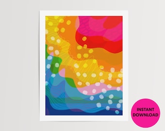 Klimachaos Kunst zum Ausdrucken | Druckbar | Digitaler Download | Kinder Kunst Herunterladen