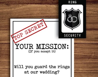 Propuesta de portador de anillo, seguridad de anillo, descarga digital, bricolaje personalizado