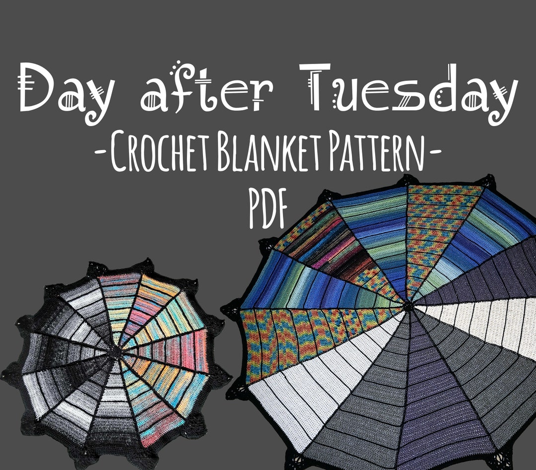 CROCHET Day After Tuesday Blanket PATTERN, Pdf Digital Download, DIY ...