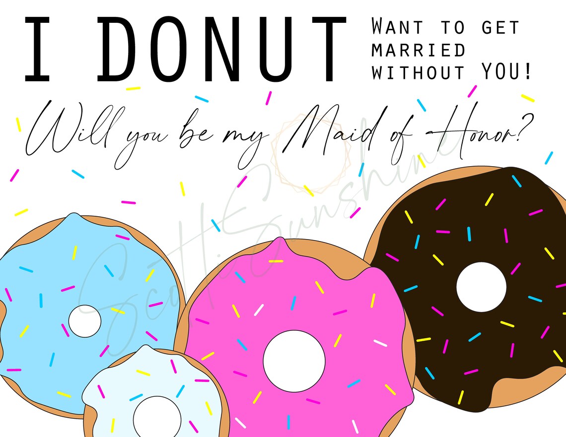 I Got Married Without You Novel I Donut Want to Get Married Without You Bridesmaid / Jr - Etsy