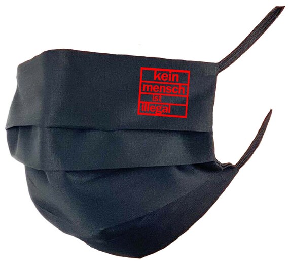 Mouth noses mask with pressure No man is illegal Etsy