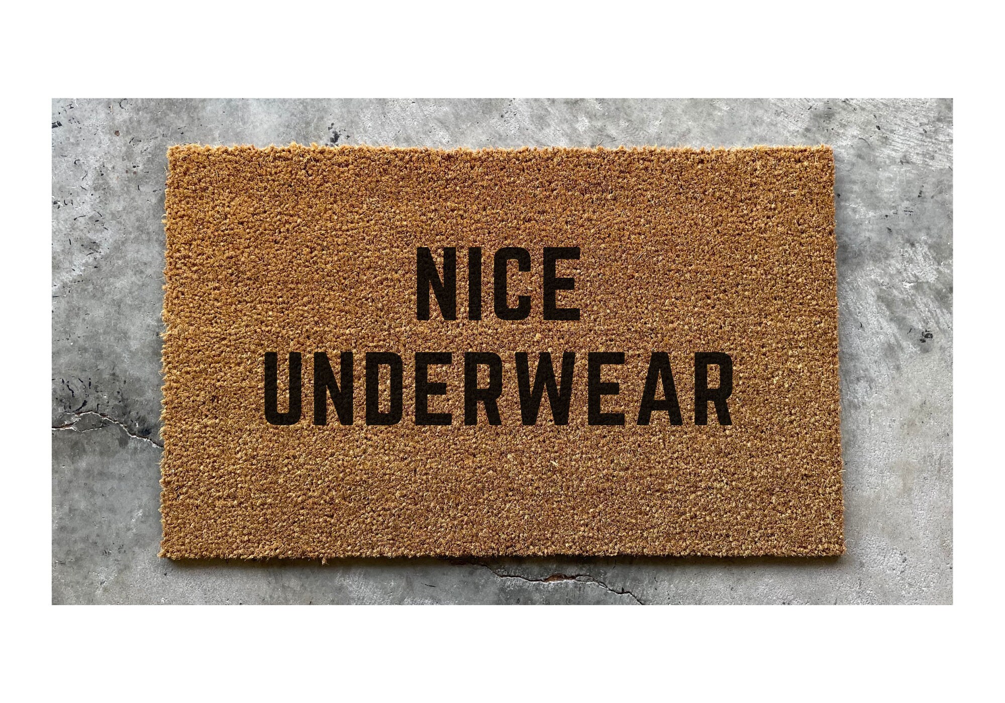 Nice Underwear Doormat Funny Door mat Funny Mat Etsy