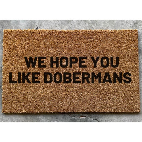 doberman doormat