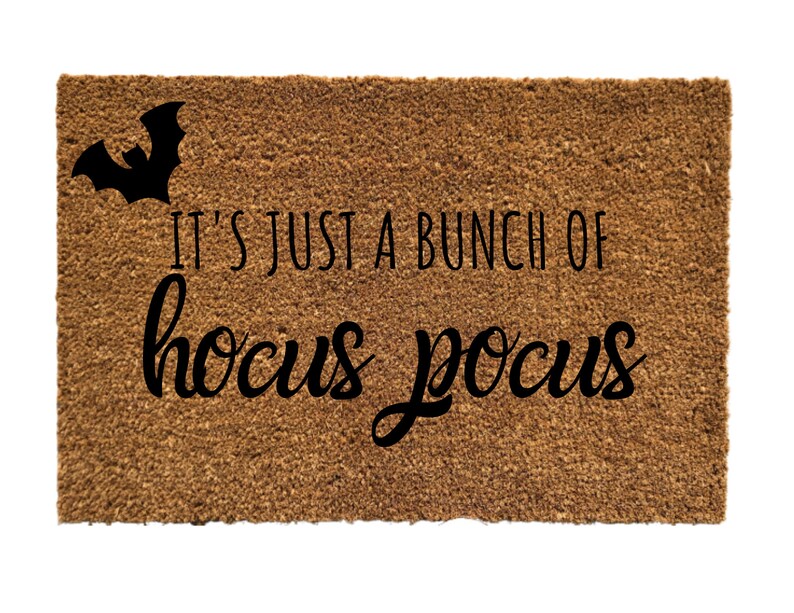 Hocus Pocus Doormat Hocus Pocus Door mat Halloween Doormat  Etsy