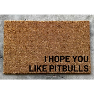 hope you like pitbulls doormat