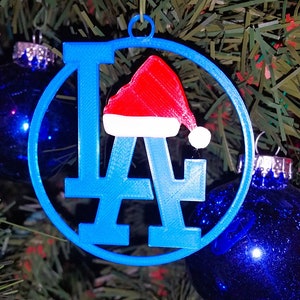 LA Dodgers Christmas Ornament