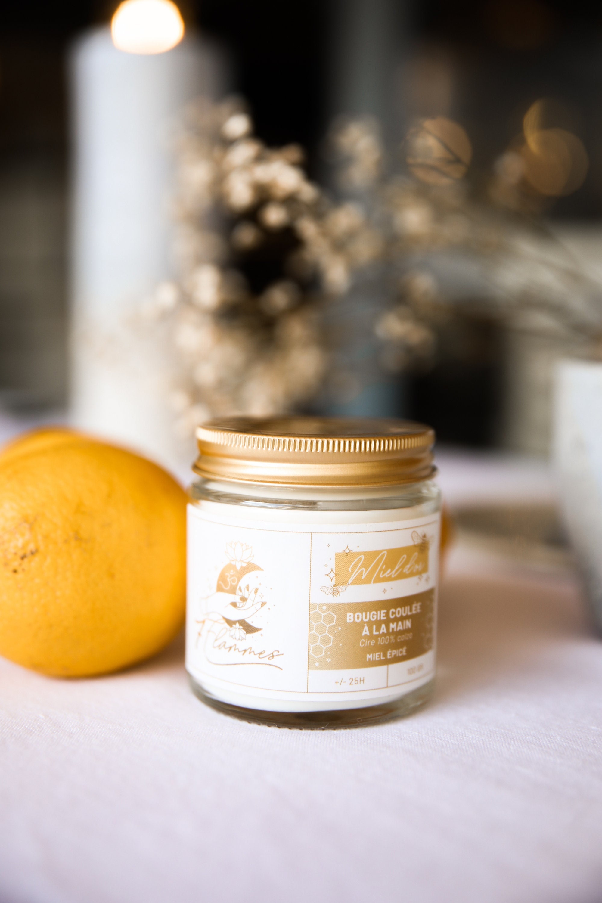 Bougie Miel d'or