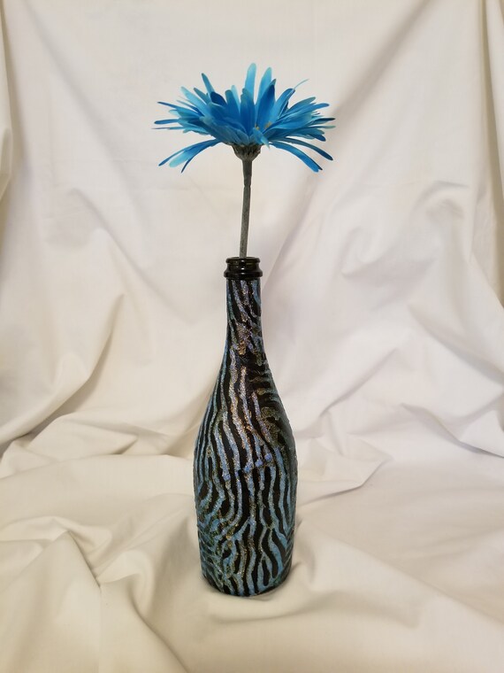 Zebra Print Vases Etsy