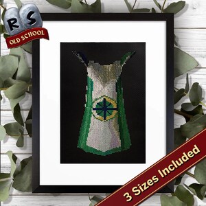 OSRS Trimmed Achievement Cape Cross Stitch Pattern | Digital Download | Instant Download PDF