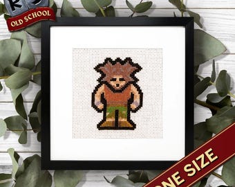 OSRS Deranged Archeologist Icon Cross Stitch Pattern | Digital Download | Instant Download PDF