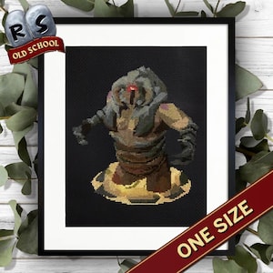 OSRS TzRek-Zuk Cross Stitch Pattern | Digital Download | Instant Download PDF