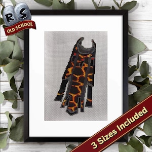 OSRS Infernal Max Cape Cross Stitch Pattern | Digital Download | Instant Download PDF