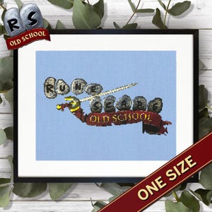 Schema punto croce logo OSRS / Download digitale / Download immediato PDF