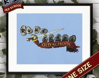 OSRS Logo Cross Stitch Pattern | Digital Download | Instant Download PDF