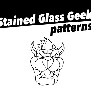 Mario inspired stained glass pattern Shyguy