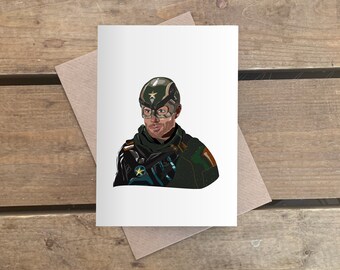 Soldier Boy, The Boys - A6 Greeting card / Birthday card / Blank card / TV artwork / Jensen Ackles