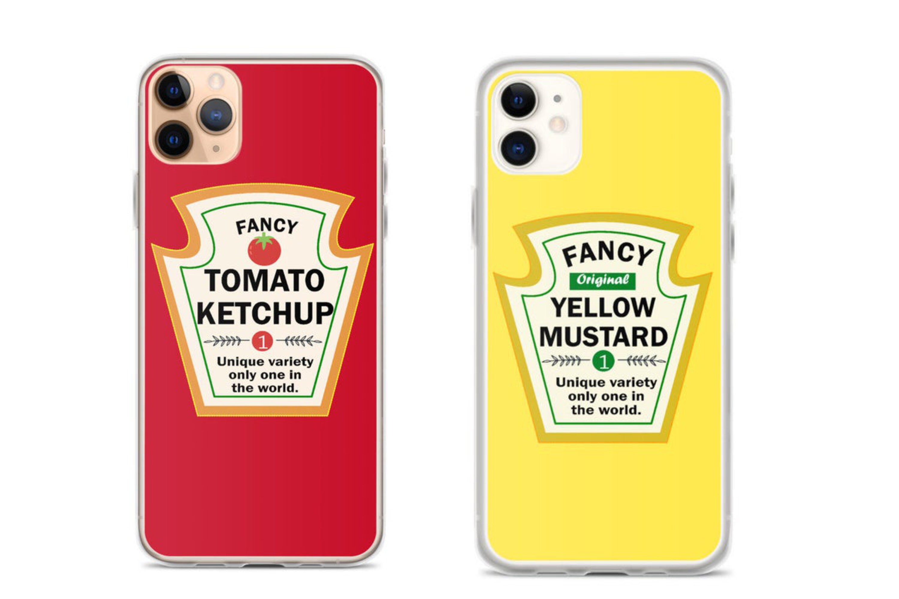 Couple phone case matching phone case ketchup and mustard Etsy