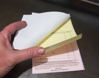sales forms receipt forms carbonless 3-part
