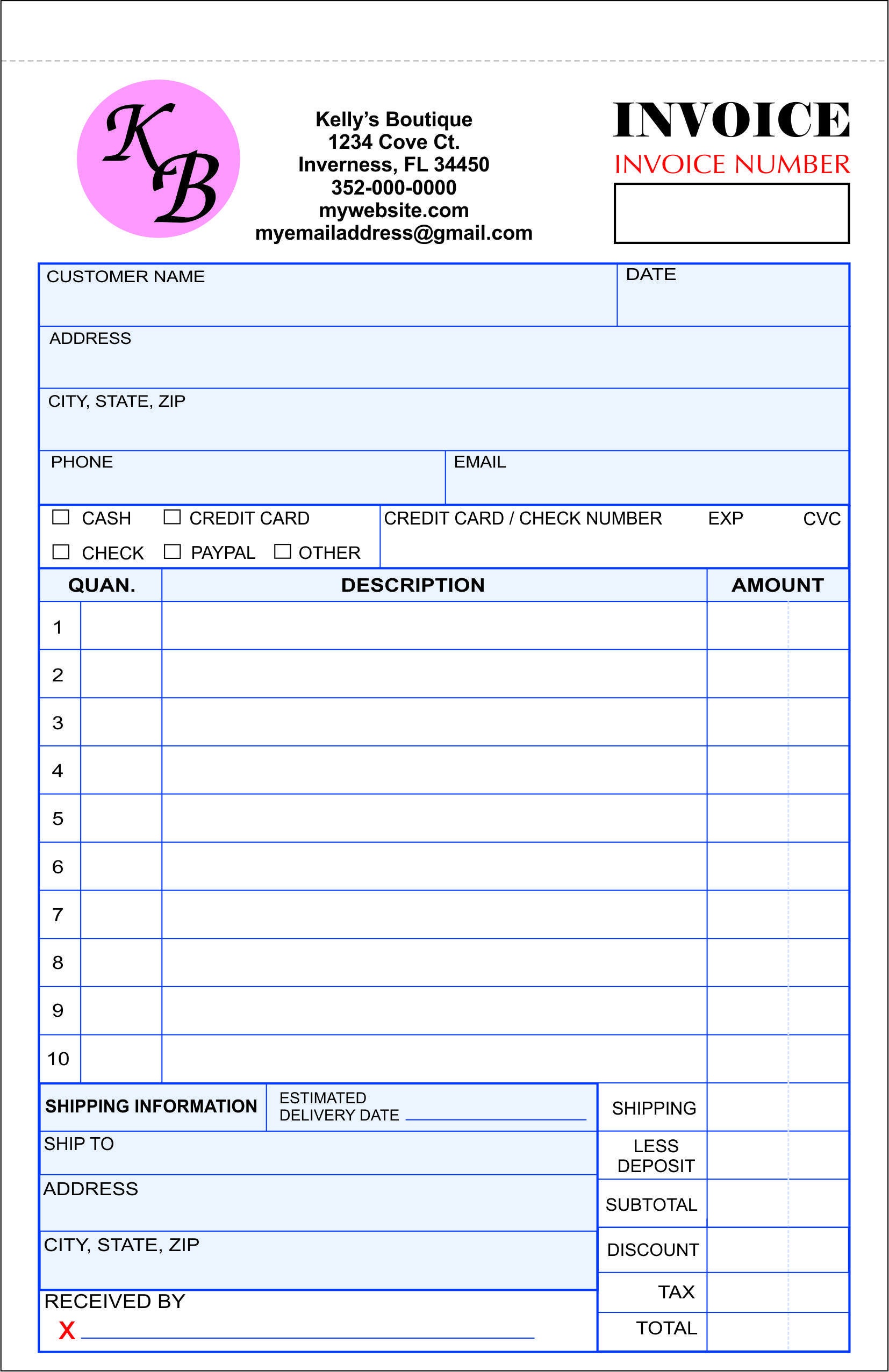 Custom receipt books deals