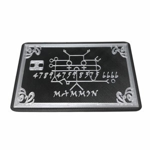 Obey Me! Mammon 'Goldie' carta di credito in argento / platino