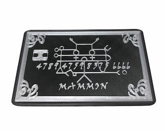 Obey Me! Mammon ‘Goldie’ Credit Card In Silver / Platinum